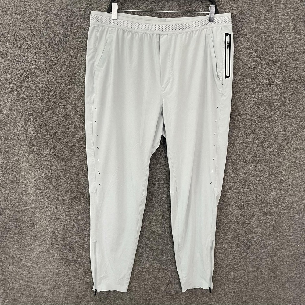 Ten Thousand Athletic Jogger Pants Mens XL Gray Lightweight Zip Pocket Elastic